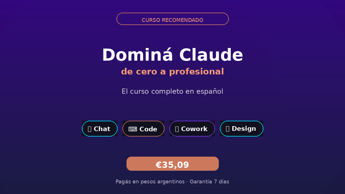 Curso de Claude — de cero a profesional